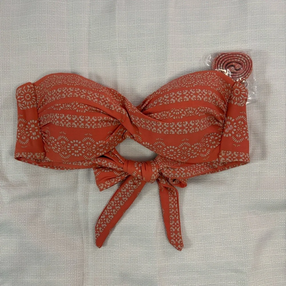 NWOT Robin Piccone Bandeau Bikini Top Sz S | Robin Piccone Bikini | Swim Top - - Picture 7 of 7